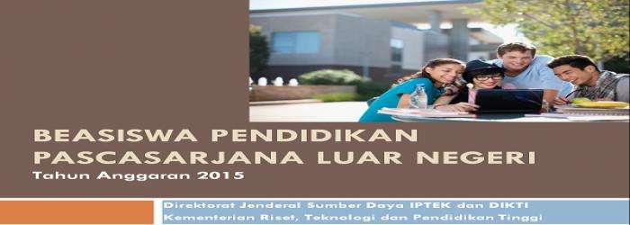 Sosialisasi Beasiswa Program Pascasarjana Luar Negeri (BPP-LN) Dikti