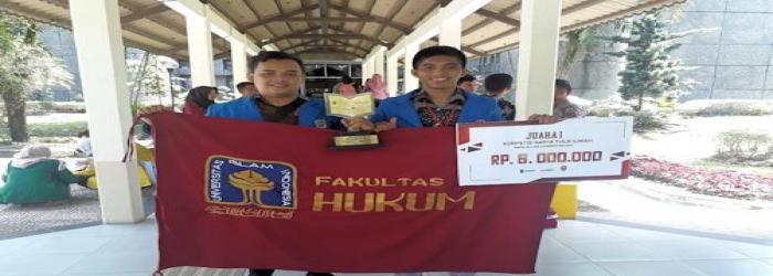 Mahasiswa UII Juara 1 Lomba Karya Tulis Ilmiah