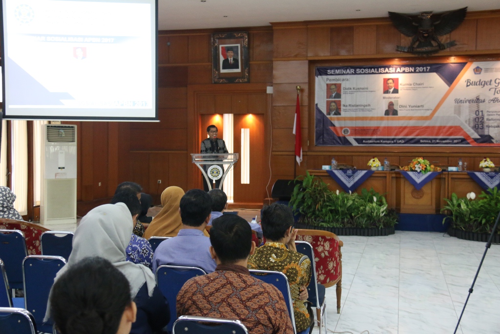  UAD Jadi Tuan Rumah Sosialisasi APBN 2017 oleh Kemenkeu