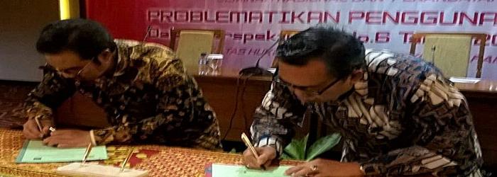 Seminar Nasional Dana Desa dan Penandatangan MoU