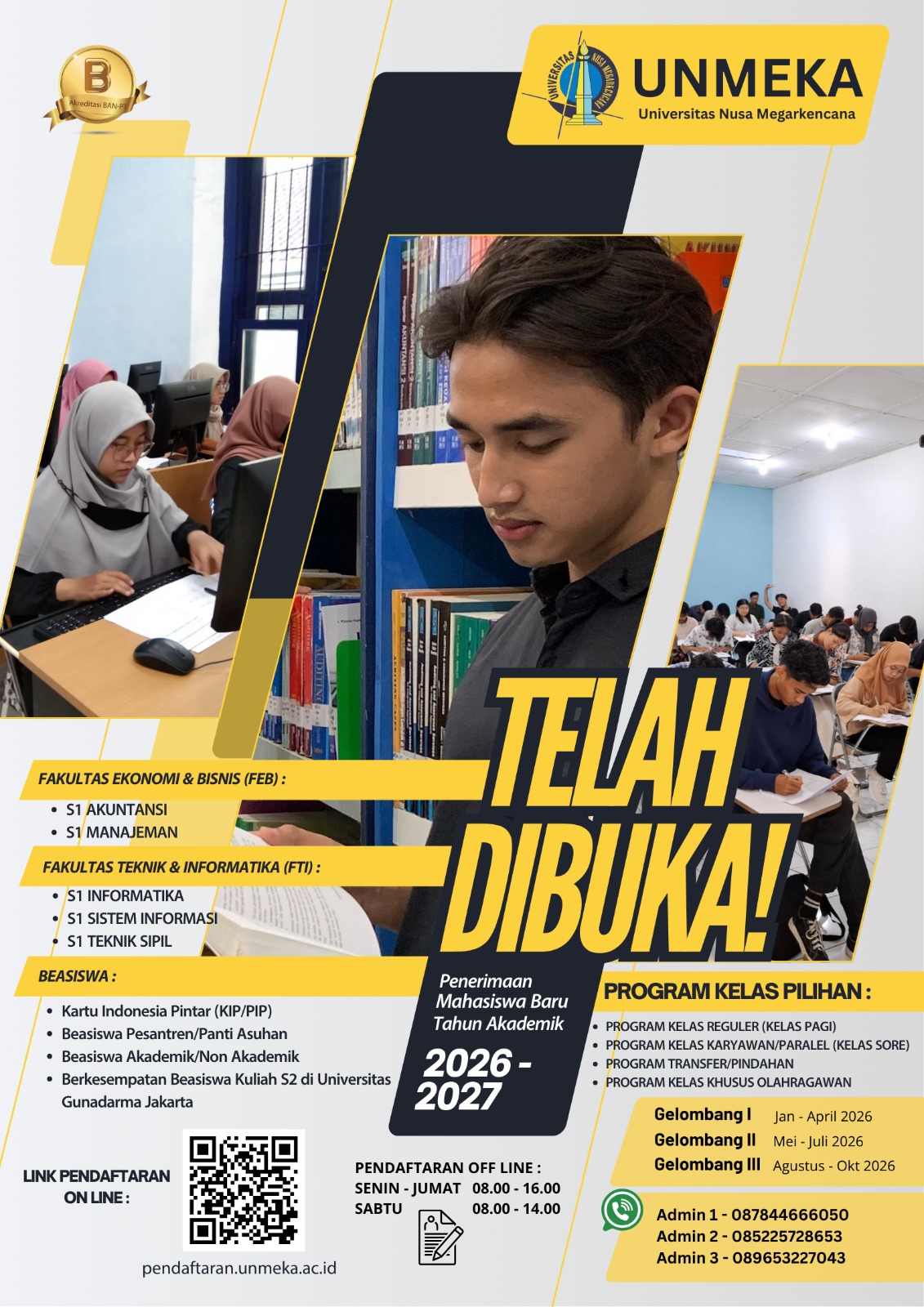Penerimaan Mahasiswa Baru Universitas Nusa Megarkencana (UNMEKA)