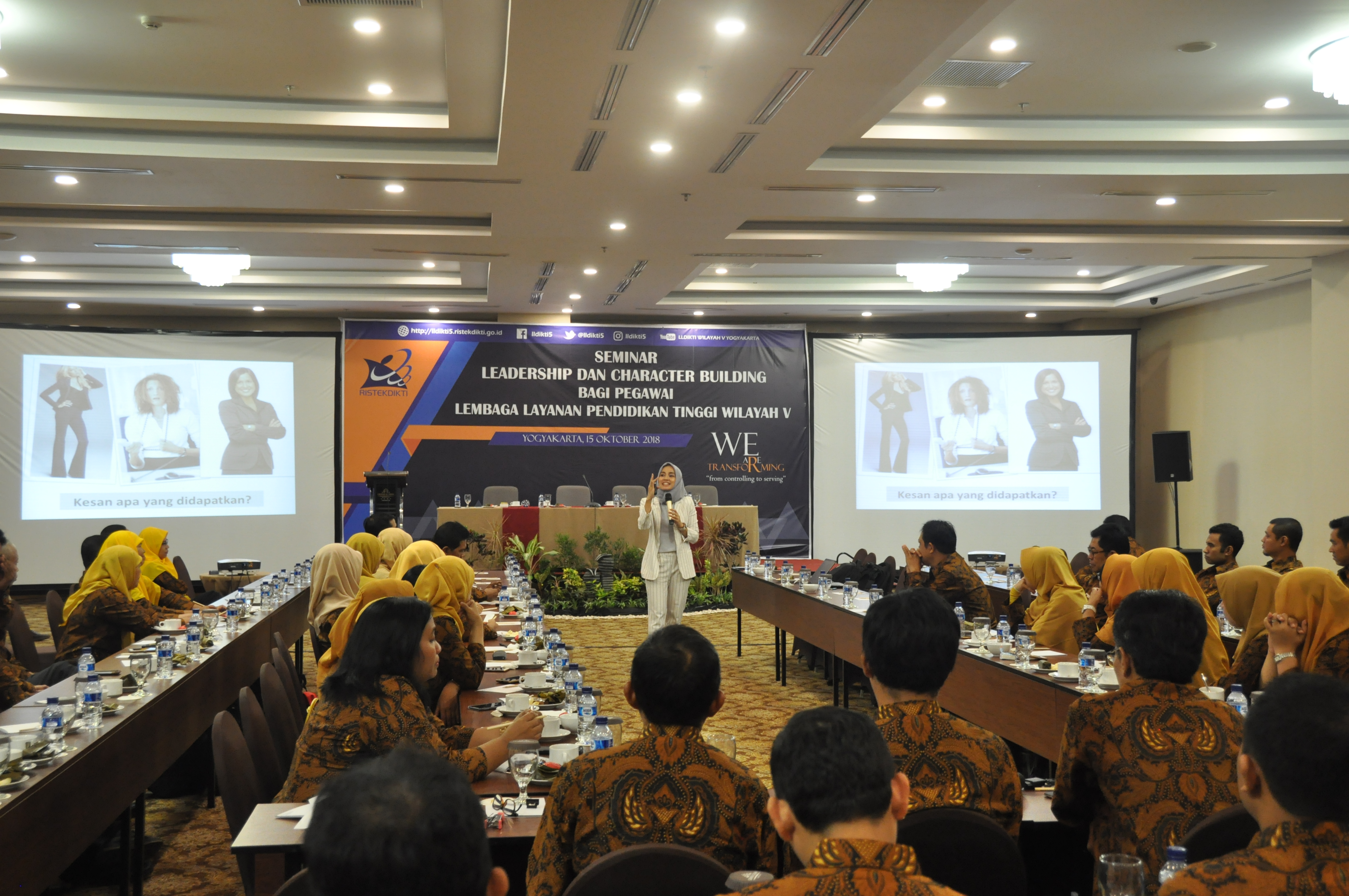 Seminar Leadership dan Character Building bagi Pegawai LLDIKTI Wilayah V Tahun 2018