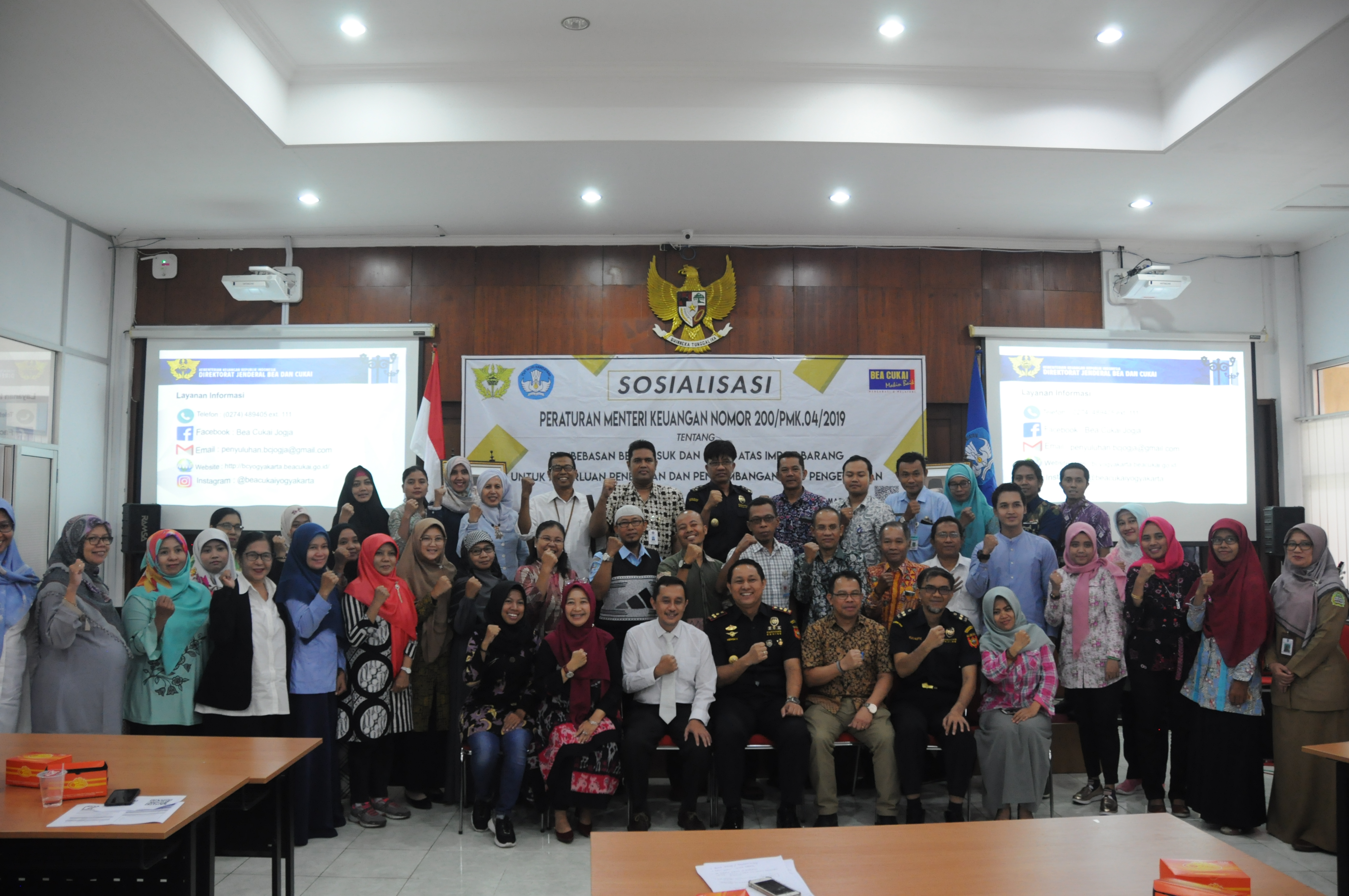 Kolaborasi LLDIKTI Wilayah V Yogyakarta bersama KPPBC Tipe Madya Pabean B Yogyakarta dalam Sosialisasi Pembebasan Bea Masuk dan Cukai