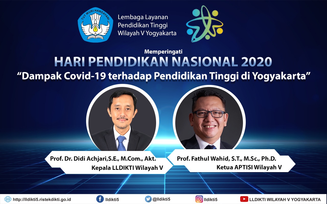 Dialog Bersama LLDIKTI WIlayah V dan APTISI Wilayah V Memperingati Hardiknas 2 Mei 2020