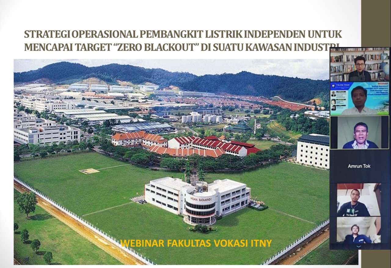 Vokasi ITNY Gelar Webinar Strategi Operasi pembangkit Listrik Indepeden untuk mencapai target Zero Blackout 