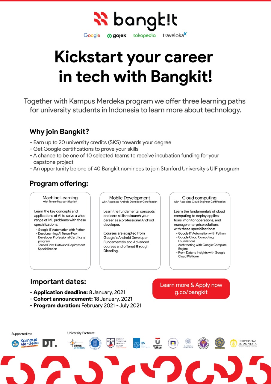 Kickstart Your Career In Tech With Bangkit