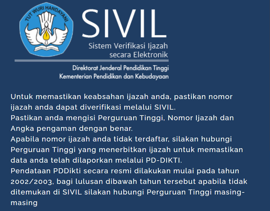 Penerapan Nomor Ijazah Nasional dan Sistem Verifikasi Ijazah Nasional Secara Elektronik