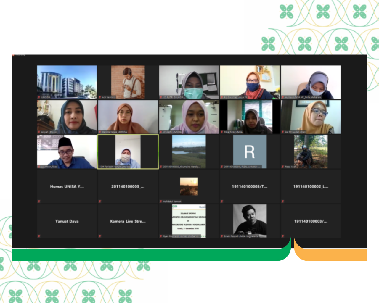 Prodi Fisioterapi UNISA Yogyakarta Mendapatkan Kunjungan Studi Banding Online