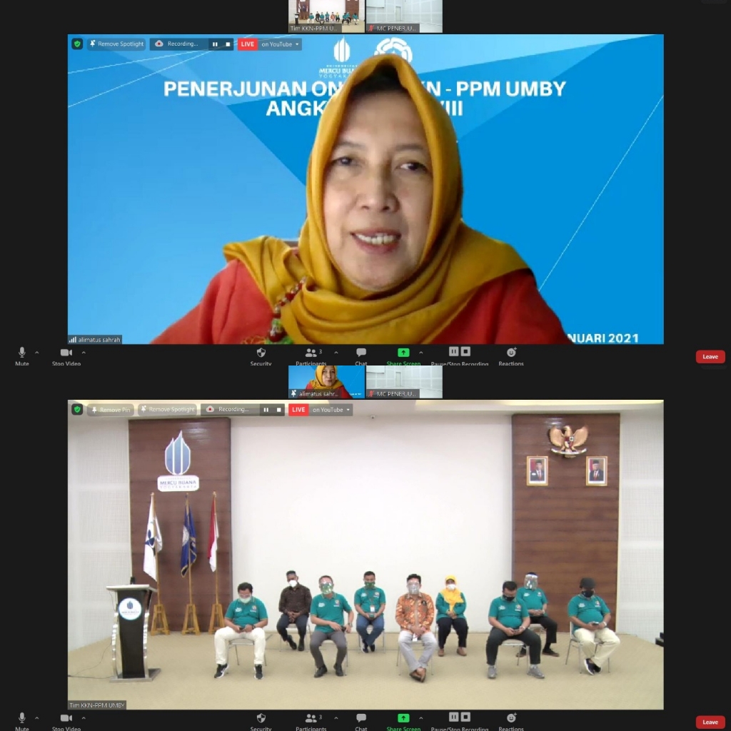 Penerjunan KKN PPM UMBY di Selenggarakan Secara Online
