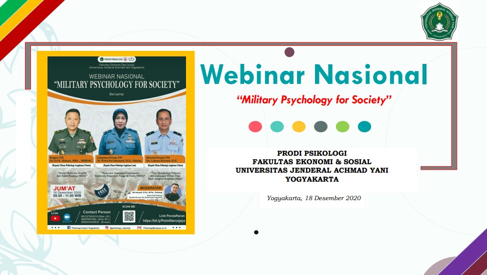 Prodi Psikologi UNJAYA Gelar Webinar Nasional Psikologi Militer