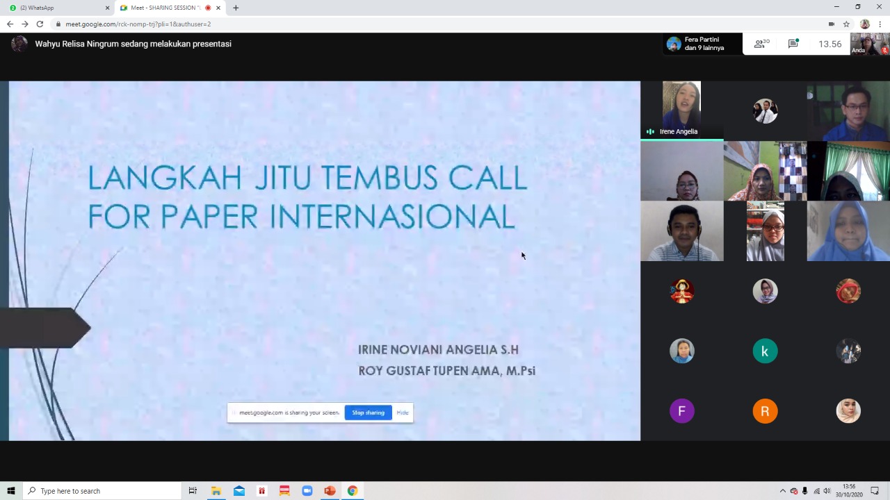HMPS Magister Psikologi UMBY Selenggarakan Sharing Session