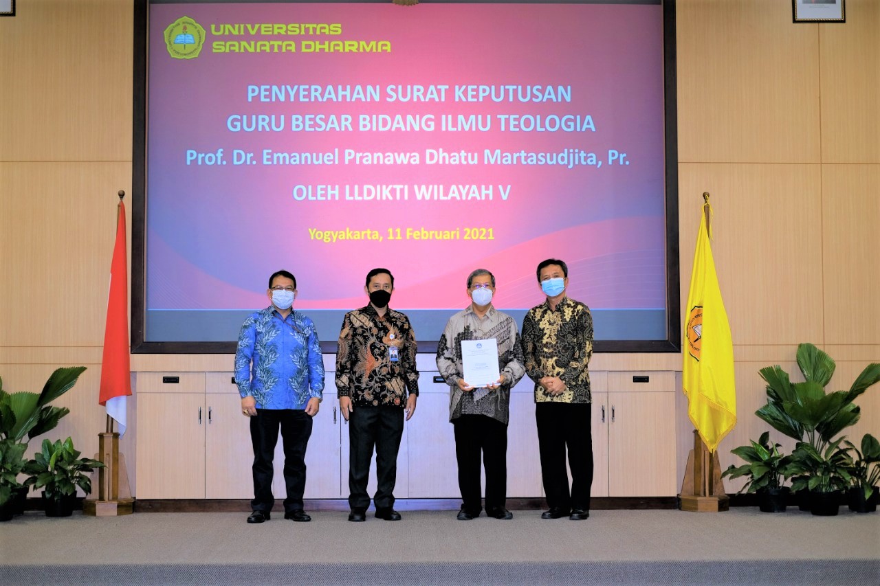 Selamat kepada Romo Emanuel Pranawa Dhatu Martasudjita, Guru Besar Baru Universitas Sanata Dharma