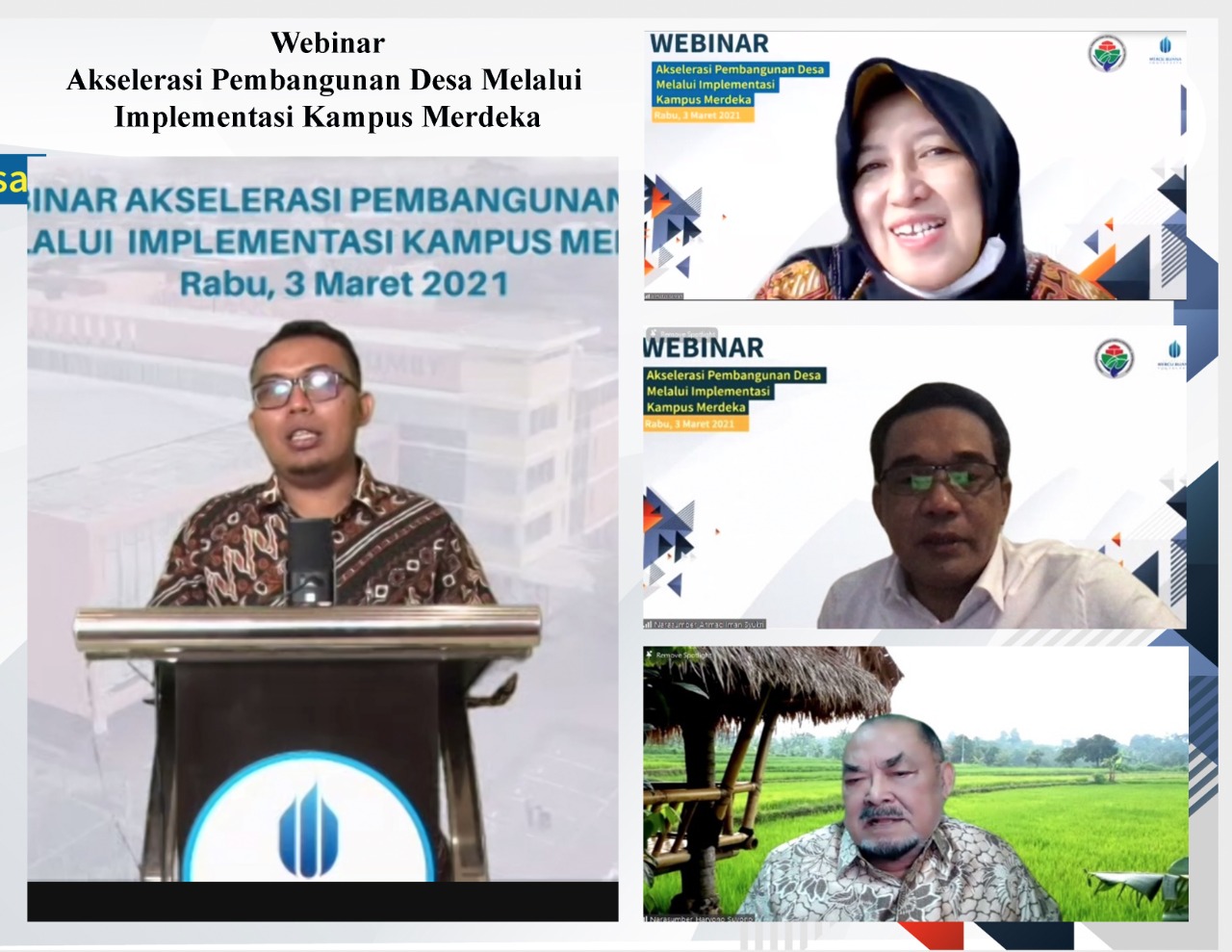 UMBY Webinarkan Akselerasi Pembangunan Desa melalui Impelementasi Kampus Merdeka