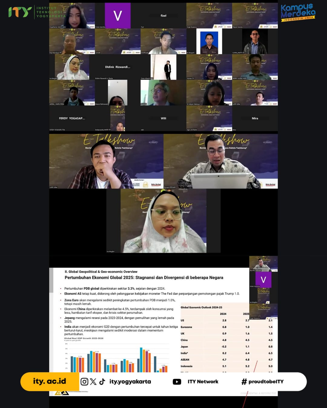 E-Talkshow HMTP ITY "Revisi UU Minerba : Kampus Kelola Tambang?"