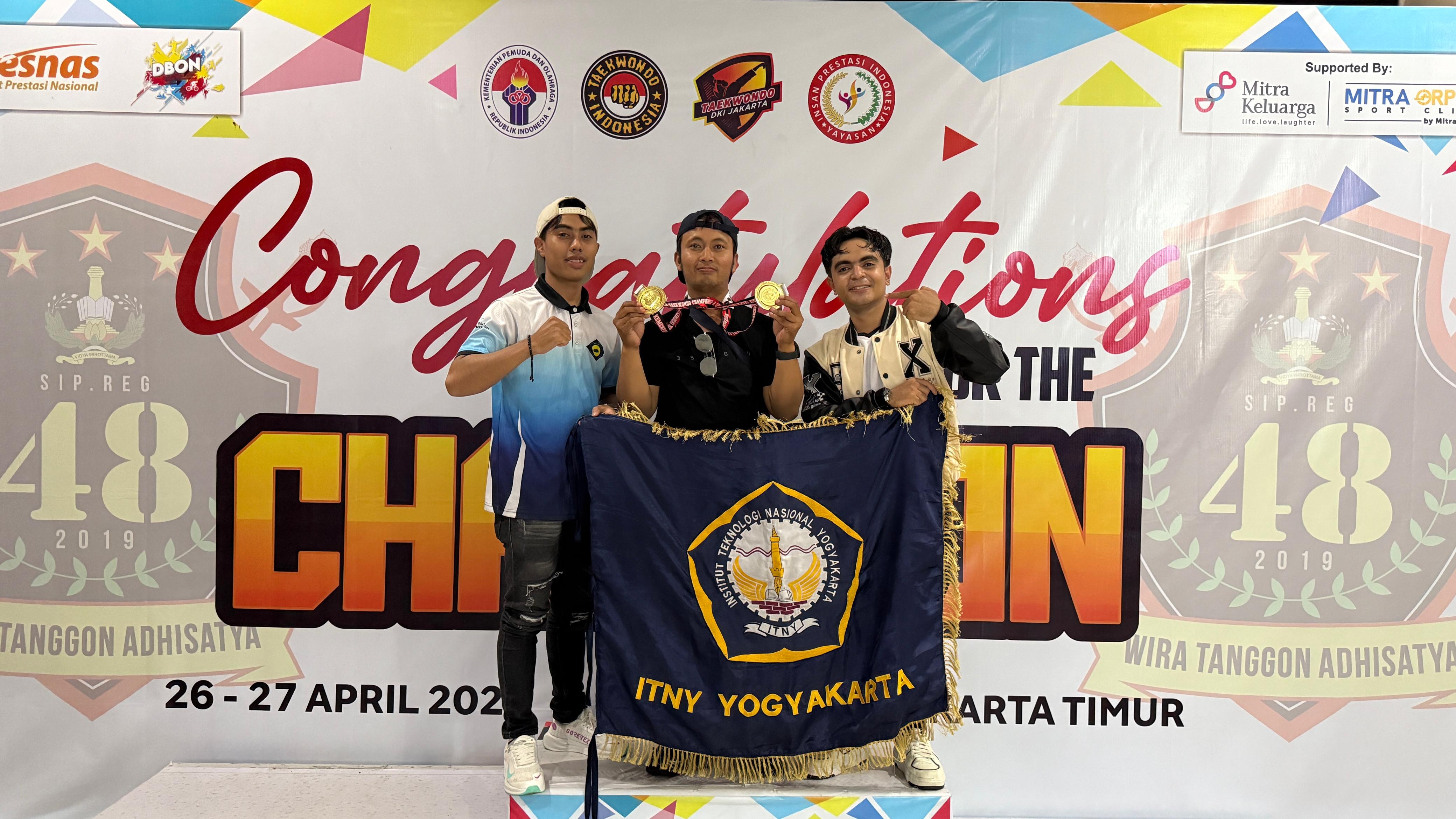 Mahasiswa Teknik Sipil ITNY Raih Emas di Kejurnas Taekwondo 2025