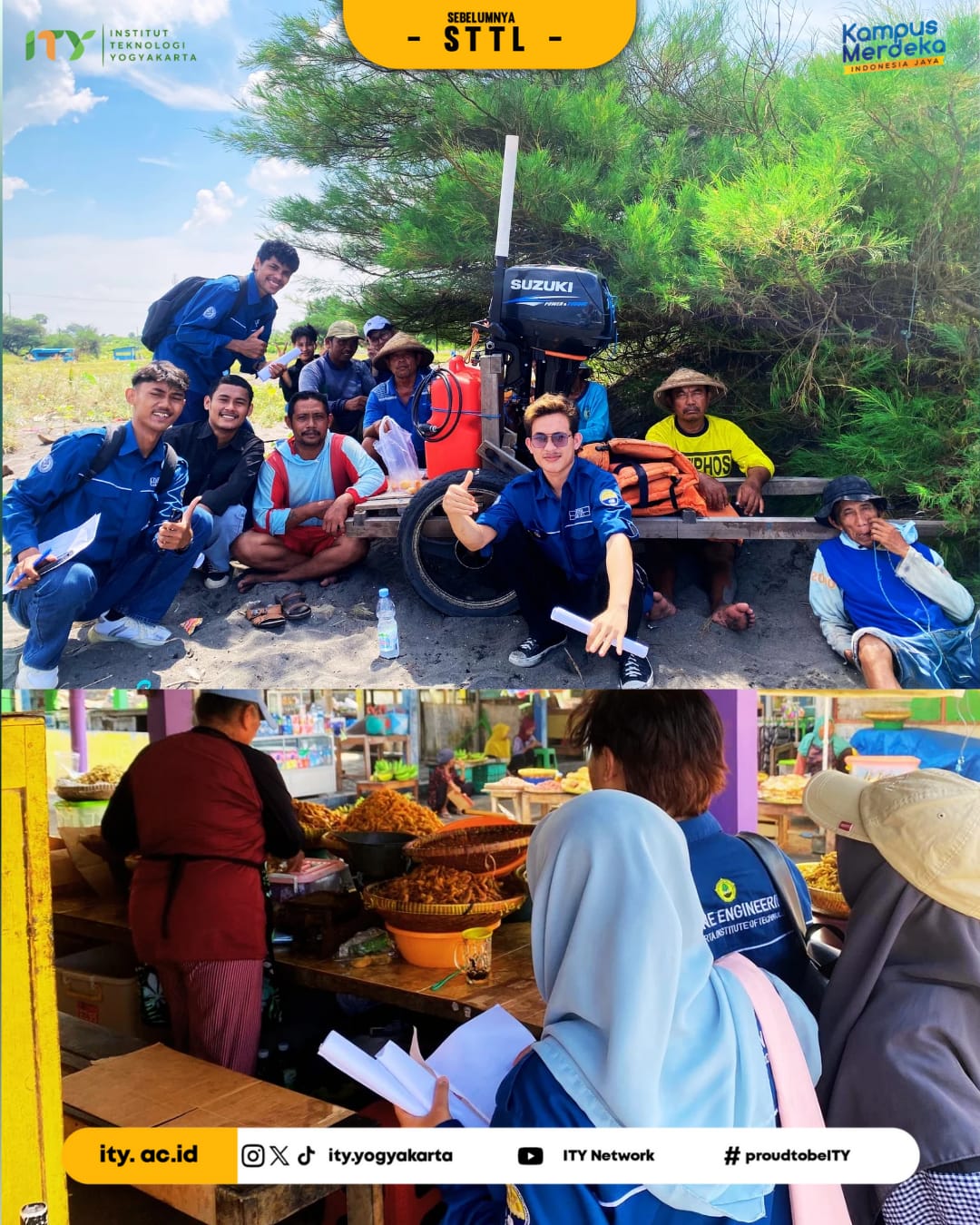 Mahasiswa Teknik Kelautan ITY Melakukan Observasi di Pantai Depok