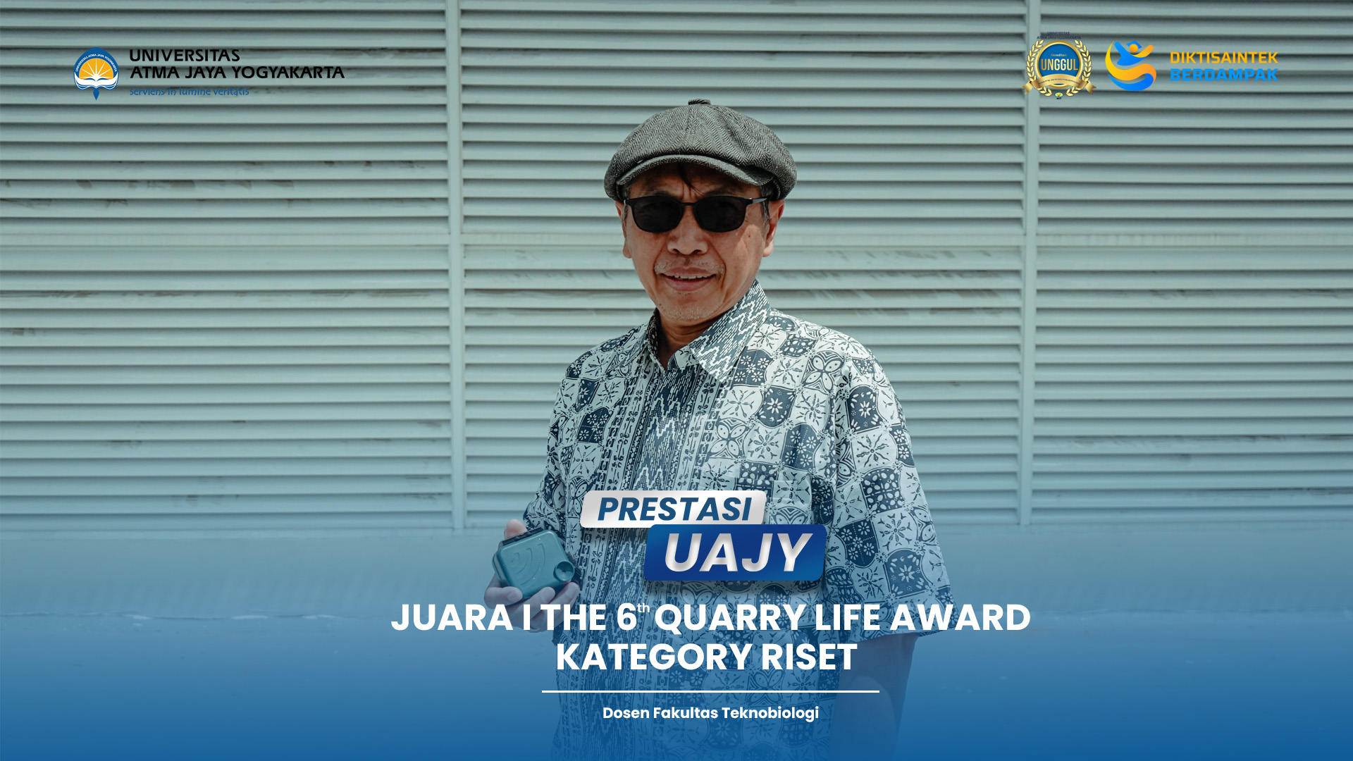Riset Bioakustik Dosen Ftb Uajy Raih Juara 1 Nasional The 6th Quarry Life Award
