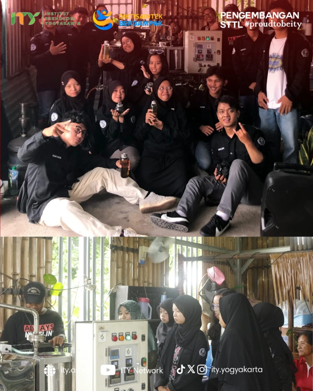 Belajar langsung Proses Pirolisis Konversi limbah plastik menjadi Bahan Bakar