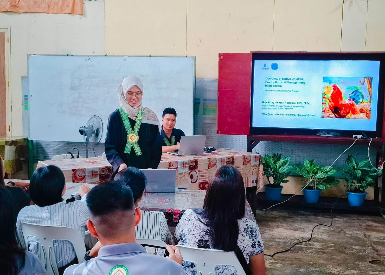 Dosen Peternakan UMBY Jadi Narasumber Kuliah Internasional di Aklan State University Filipina