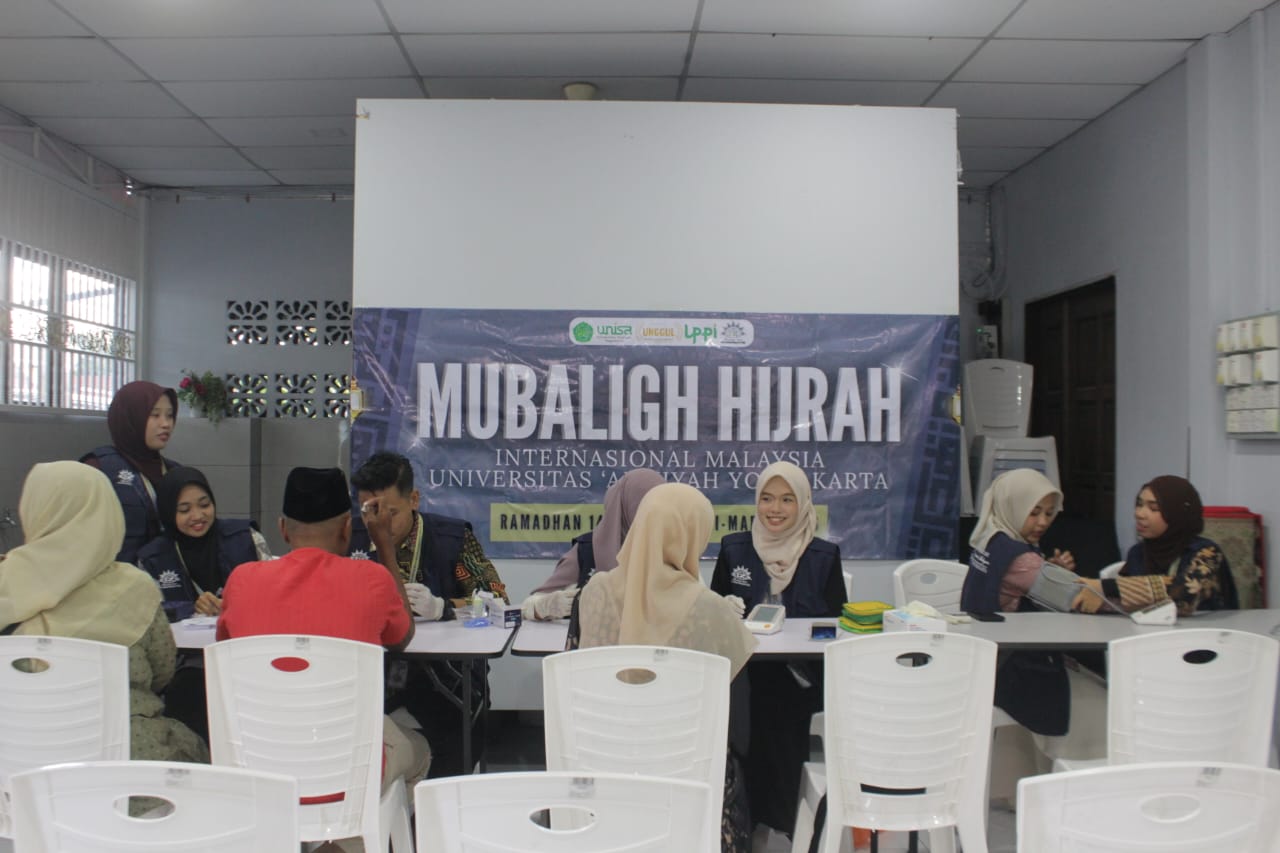Mahasiswa UNISA Yogyakarta Gelar Cek Kesehatan di Malaysia, Perkuat Dakwah Sosial Internasional