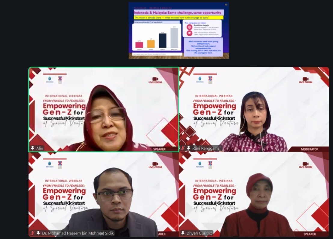 Cetak Sociopreneur Tangguh, UMBY dan UMK Malaysia Sukses Gelar Webinar Lintas Negara untuk Gen Z