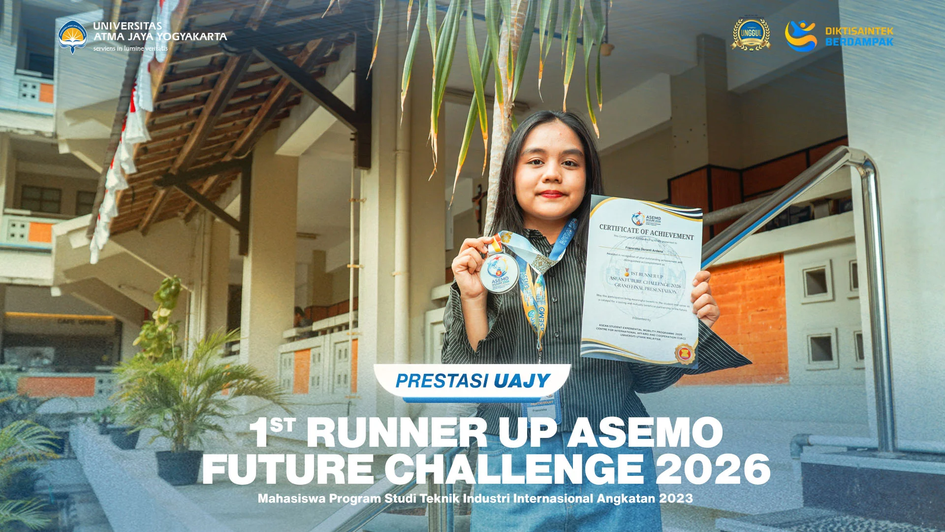 MAHASISWA FTI UAJY RAIH 1ST RUNNER UP ASEMO FUTURE CHALLENGE 2026