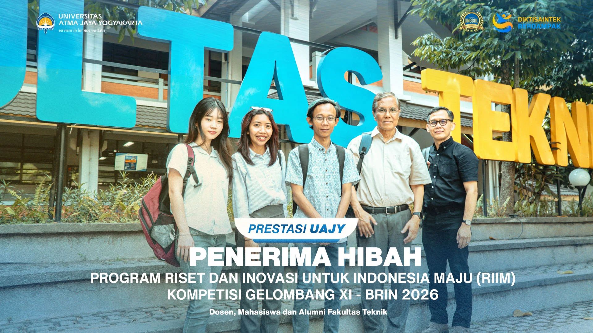DOSEN DAN MAHASISWA FT UAJY RAIH HIBAH BRIN UNTUK KEMBANGKAN INDEKS EKOLOGI PERKOTAAN