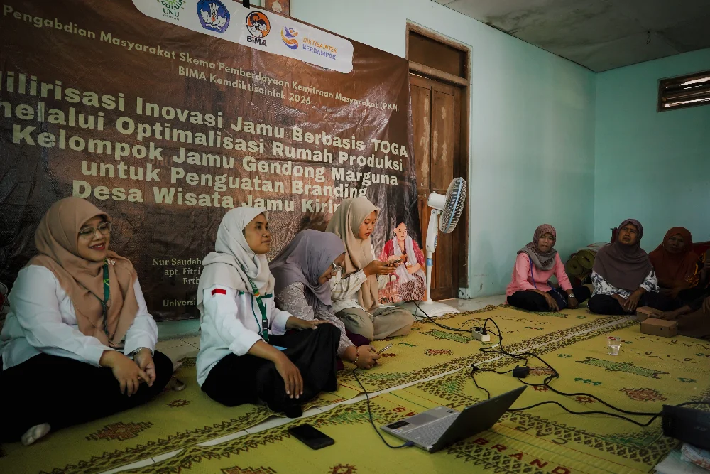 Dari Jamu Instan hingga Pusat Edukasi TOGA, Hilirisasi Produk Herbal ala UNU Jogja di Desa Kiringan