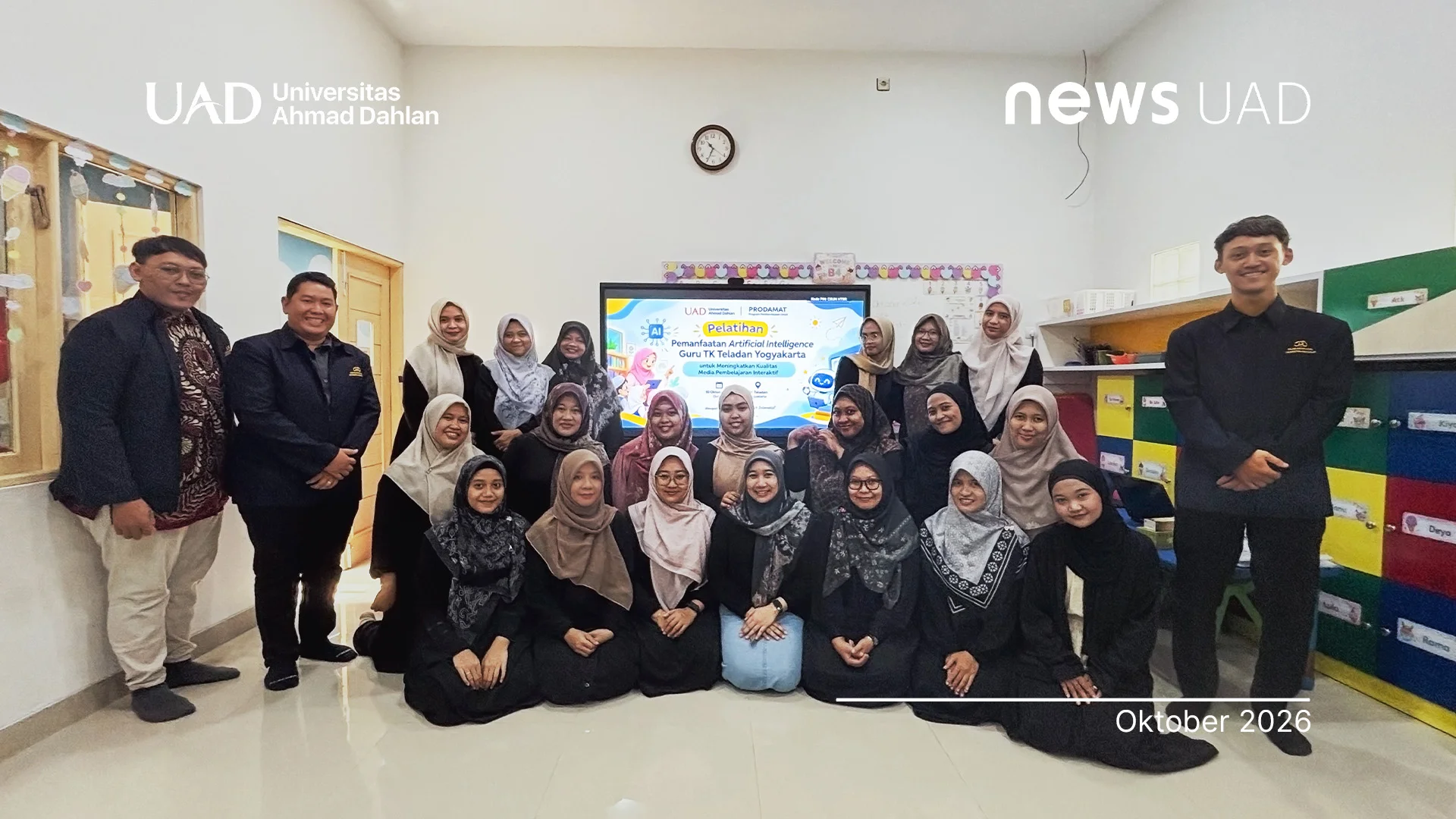 Mahasiswa Magister Informatika UAD Latih Guru TK Gunakan AI