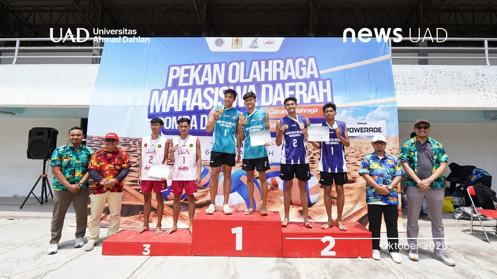 UAD Apresiasi Juara Voli Pasir, Targetkan Prestasi di POMNAS