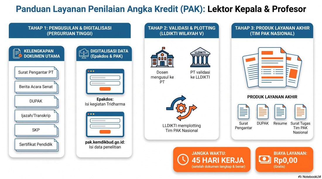 Penilaian Angka Kredit Jabatan Fungsional Dosen Lektor Kepala dan Profesor