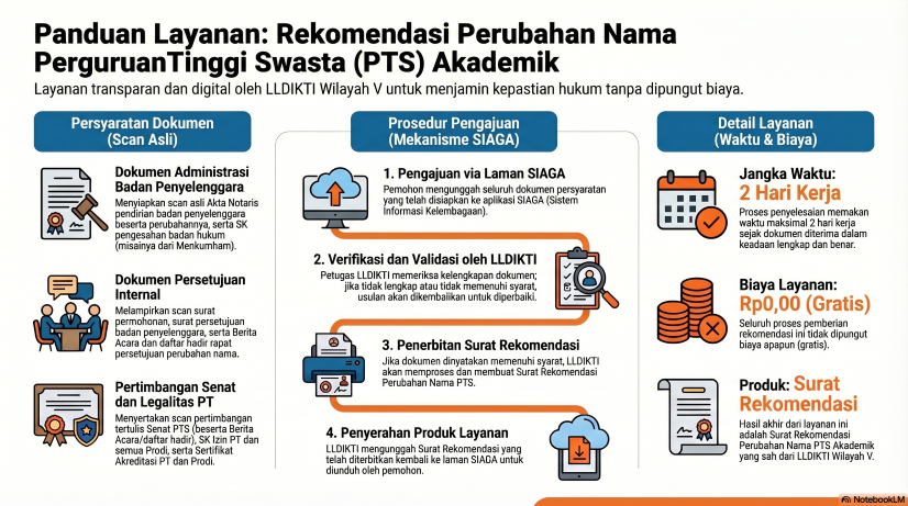 Rekomendasi Perubahan Nama PerguruanTinggi Swasta (PTS) Akademik