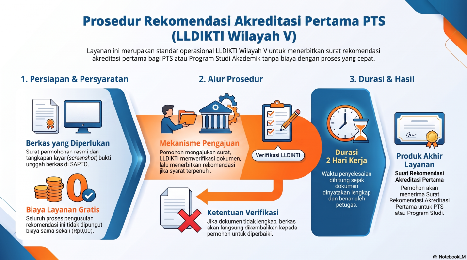 Pengusulan Rekomendasi Akreditasi Pertama PTS Atau Program Studi Perguruan Tinggi Swasta Akademik