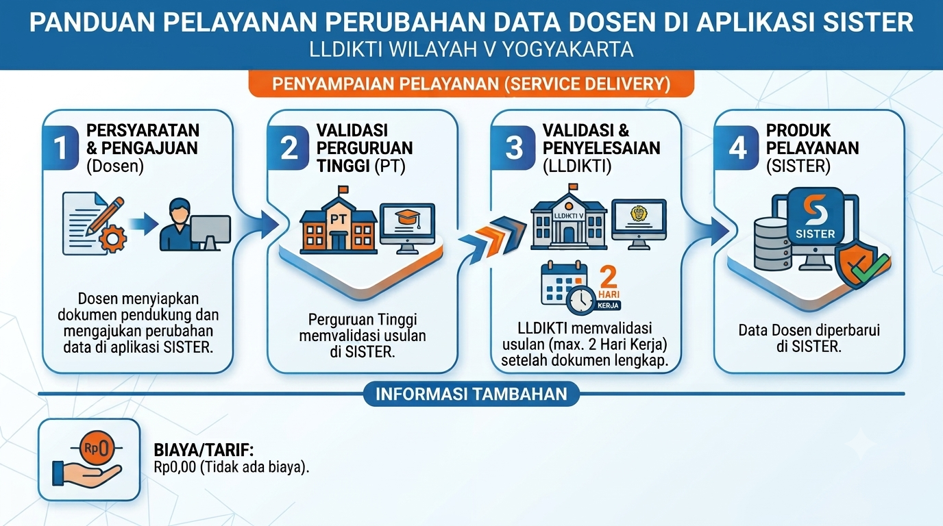 Perubahan Data Dosen di Aplikasi SISTER